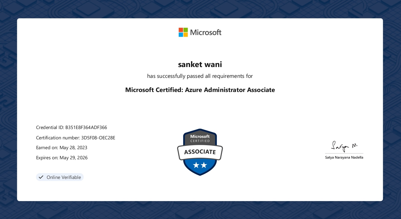 Microsoft Certified: Azure Administrator Associate