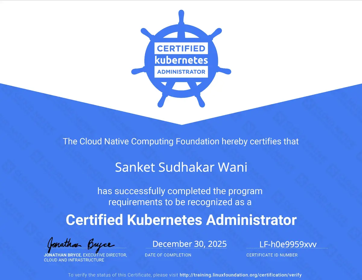 Certified Kubernetes Administrator
